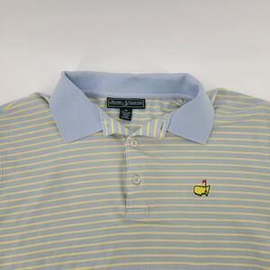 Masters Collection Golf Polo Shirt Mens XL Striped Short Sleeve Golf Augusta‎